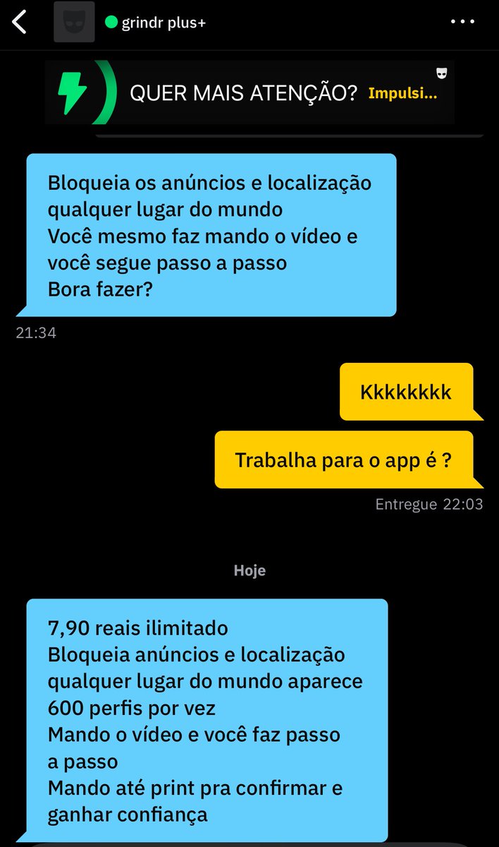 RELATOS DO GRINDR SLZ 😈 tweet media