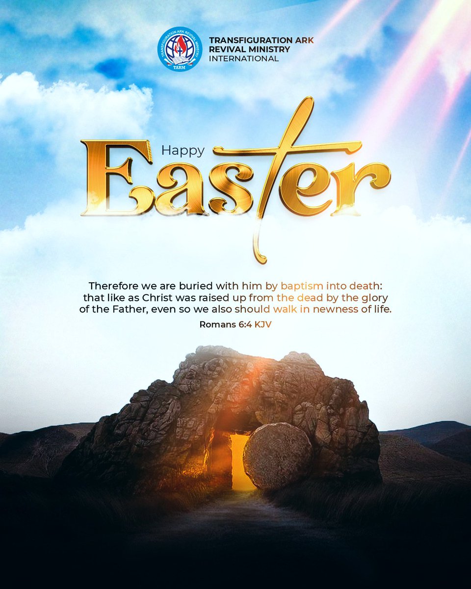 tarmglobal's tweet photo. 🌅 Hallelujah, He is Risen! 🙌

Glory be to God in the highest!

Christ defeated death and rose in triumph — and because He lives, nothing stays the same.

As we celebrate His resurrection, may you step fully into all God has prepared for you. https://t.co/FSja0322LD