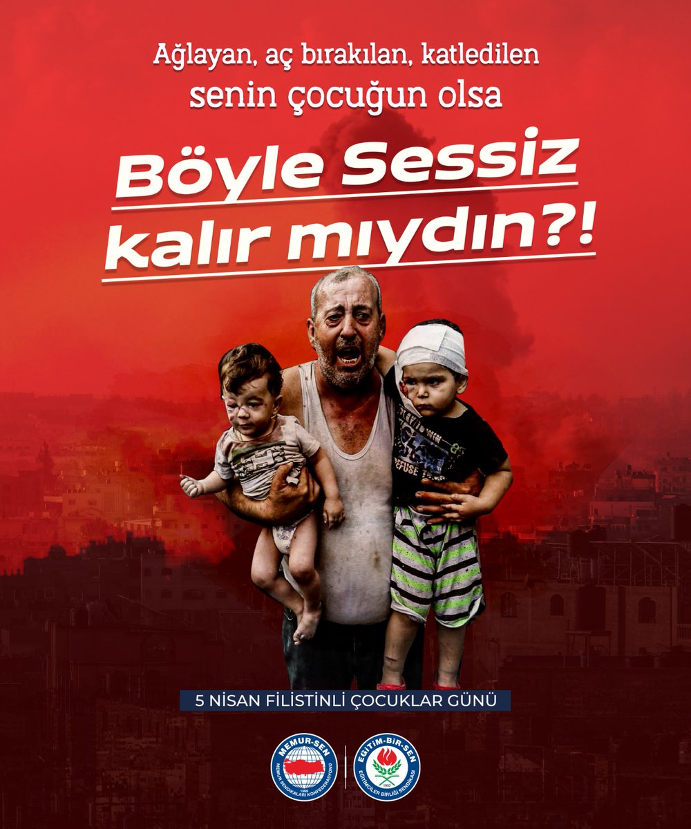 ebsistanbul1's tweet photo. 🇵🇸 Filistinli Çocuklar Günü

Siyonist rejimin ve siyonist paramiliter sapkınların işgal, saldırı ve kurdukları acımasız ablukaya karşı;
Filistinli çocukların sesi olmaya, insanlığın tarafında durmaya devam edeceğiz.

#FilistinliÇocuklarGünü https://t.co/qVpQuNsz70