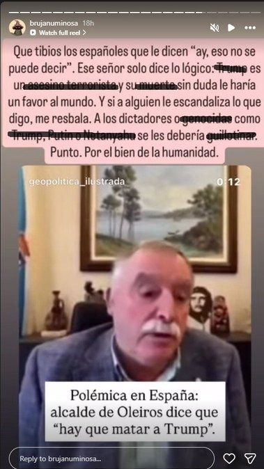 No vi a nadie haciendo un escandalo por lo que Numinosa le dijo a Trump pero si se tratara de Dalas no dudarian en atacarlo