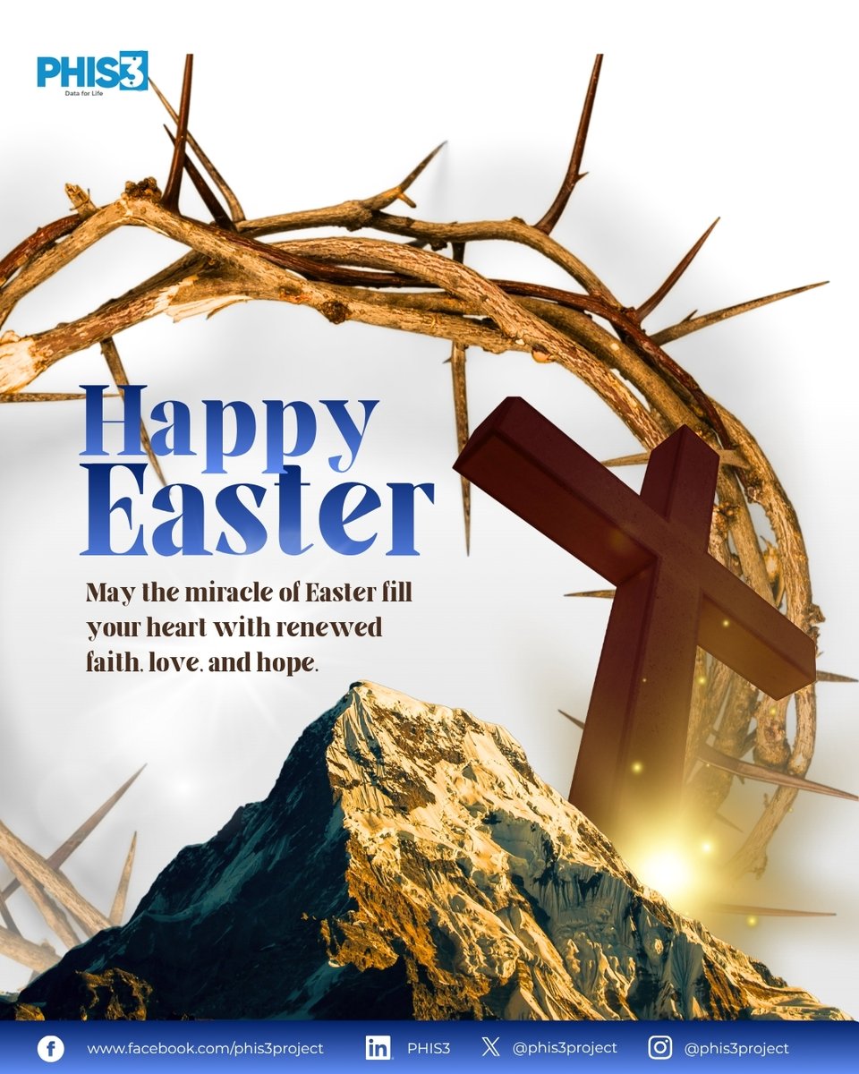 Phis3Project's tweet photo. As we celebrate Easter, we are reminded that even in the face of challenges, there is always hope for renewal and transformation.  
May this season inspire strength, compassion, and a continued commitment to making a difference.  
Happy Easter!
#ApinInitiatives
#Phis3
#Easter https://t.co/jDfzIaROV0