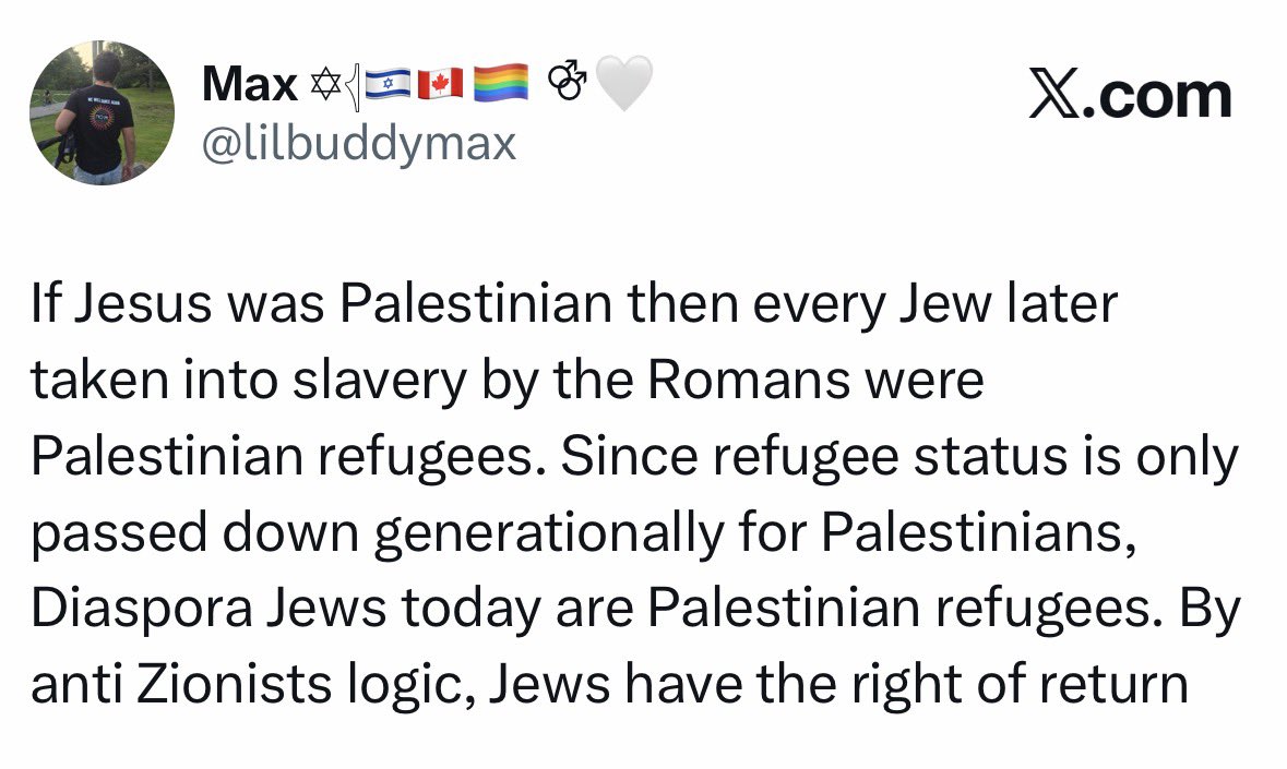 Max ✡︎𓂆🇮🇱🇨🇦🏳️‍🌈 ⚣🤍 tweet media