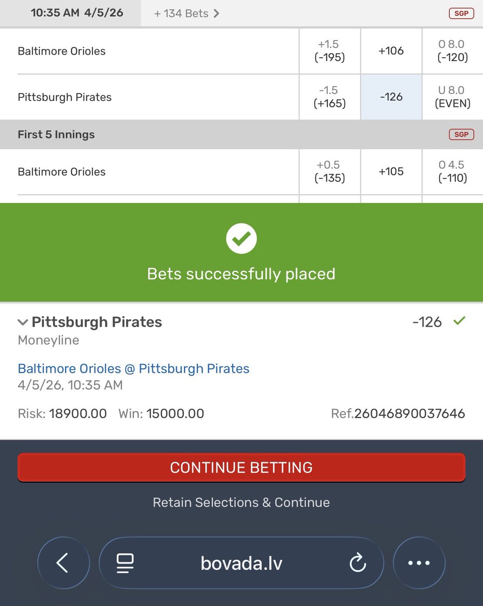 TweetyFades's tweet image. HAPPY EASTER!!🐰 

Three MLB Plays Locked In! 

⭐️25* CHC/CLE Under 7.5 (-120)
⭐️15* Pittsburgh Pirates ML (-126)
⭐️15* SD/BOS Over 9 (-115)

Good luck!
#VIP⭐️