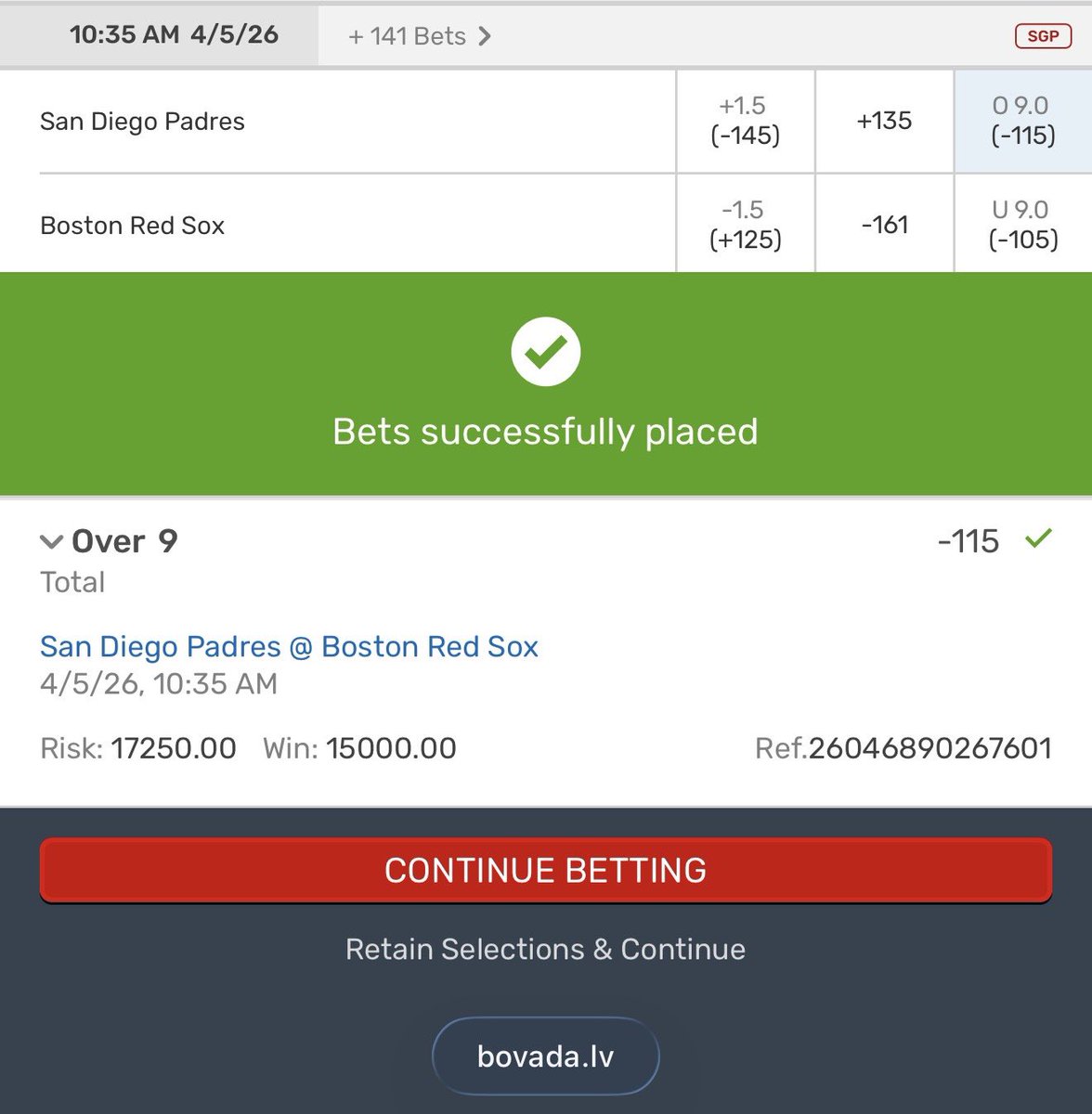 TweetyFades's tweet image. HAPPY EASTER!!🐰 

Three MLB Plays Locked In! 

⭐️25* CHC/CLE Under 7.5 (-120)
⭐️15* Pittsburgh Pirates ML (-126)
⭐️15* SD/BOS Over 9 (-115)

Good luck!
#VIP⭐️