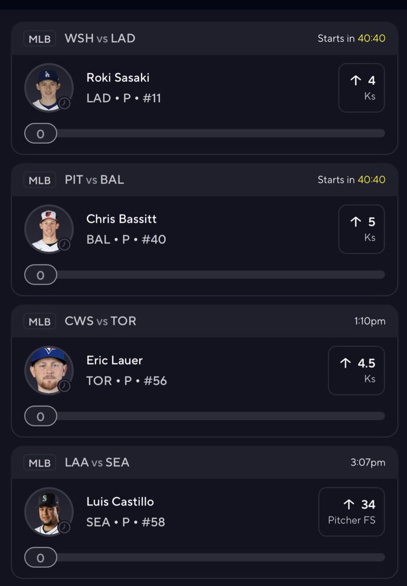 RxProps's tweet photo. 🐣 Happy Easter 4 Man 🐣
Roki Sasaki O4 Ks Chris Bassitt O5 Ks Eric Lauer O4.5 Ks Luis Castillo O34 Fantasy Score
Love the strikeout upside across the board today!! 

Let’s cash 💵 

#RxProps #MLB #PrizePicks #Pitchers #EasterSunday #Cash https://t.co/8Cjsq85pn9