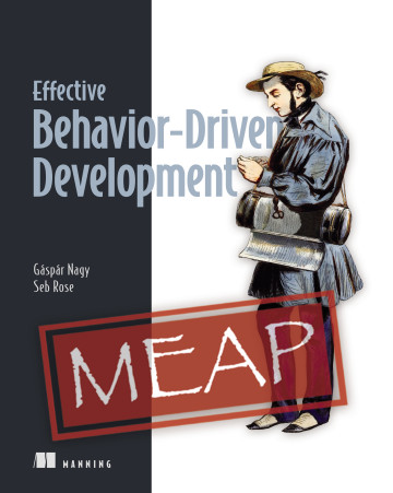 ManningBooks's tweet photo. ๐ฃ Deal of the Day ๐ฃ Apr 5
Save 45% TODAY ONLY!
Effective Behavior-Driven Development & selected titles: https://t.co/xOjg97vwbr
A guide for BDD as it works today - build the right software, the right way! #BDD #SbE #LivingDocumentation #Cucumber #SpecFlow #Reqnroll
This book captures the latest approaches, automation patterns, and tools of modern BDD. It explores BDDโs three key pillars of Discovery, Formulation, and Automation with practical examples that will help you spark meaningful collaboration and build a shared language for creating software that meets user needs every time.