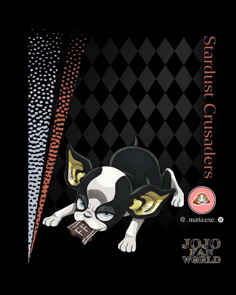 🌟 Part 3: Stardust Crusaders
The 50-day journey captured in one artwork. Stand proud and unleash the power within! 🃏✈️

Character: [Iggy]
Artist: [ <a href="/_maria/">Maria Griffin</a>.exe_  (IG)]

New posts every Tue, Wed, Thu &amp; Sun at 10 AM CET | 4 AM ET | 1 AM PT 🕒 #jojofanworld