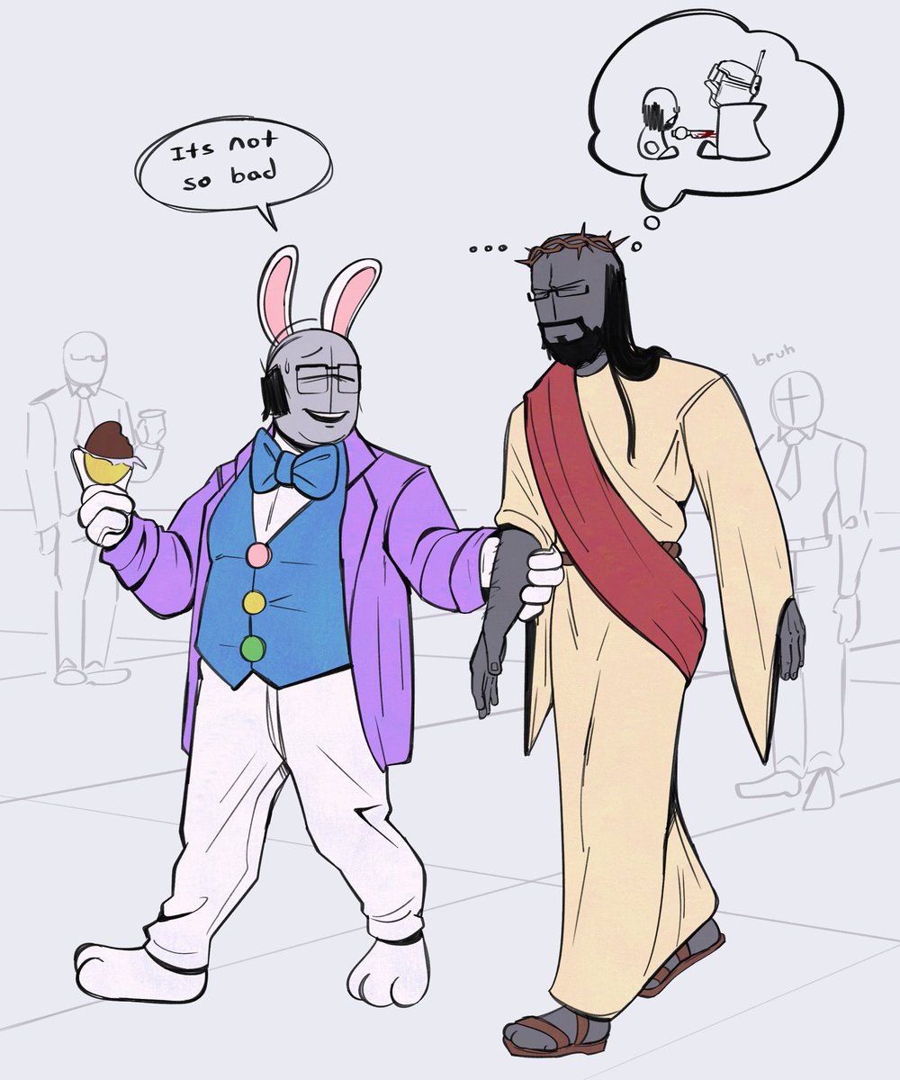 Every year Phobos chooses 2 “random” employees to dress up for Easter. This is their 5th year in a row