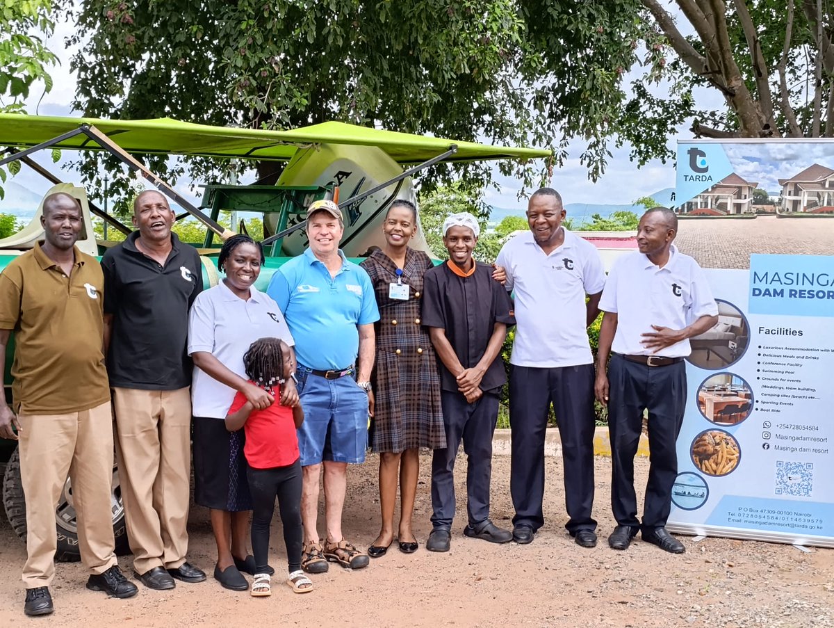 TardaKE's tweet photo. EASTER HIGHLIGHT AT MASINGA: HOSTING A MOTORSPORT LEGEND

1: This Easter weekend, @TardaKE had the honour of hosting the legendary Ian Duncan at Masinga Dam Resort—where he unwound with family &amp; friends, soaking in the calm and enjoying a scenic boat ride. #TembeaKenya #MagicalKE https://t.co/VqTIPXNHpH