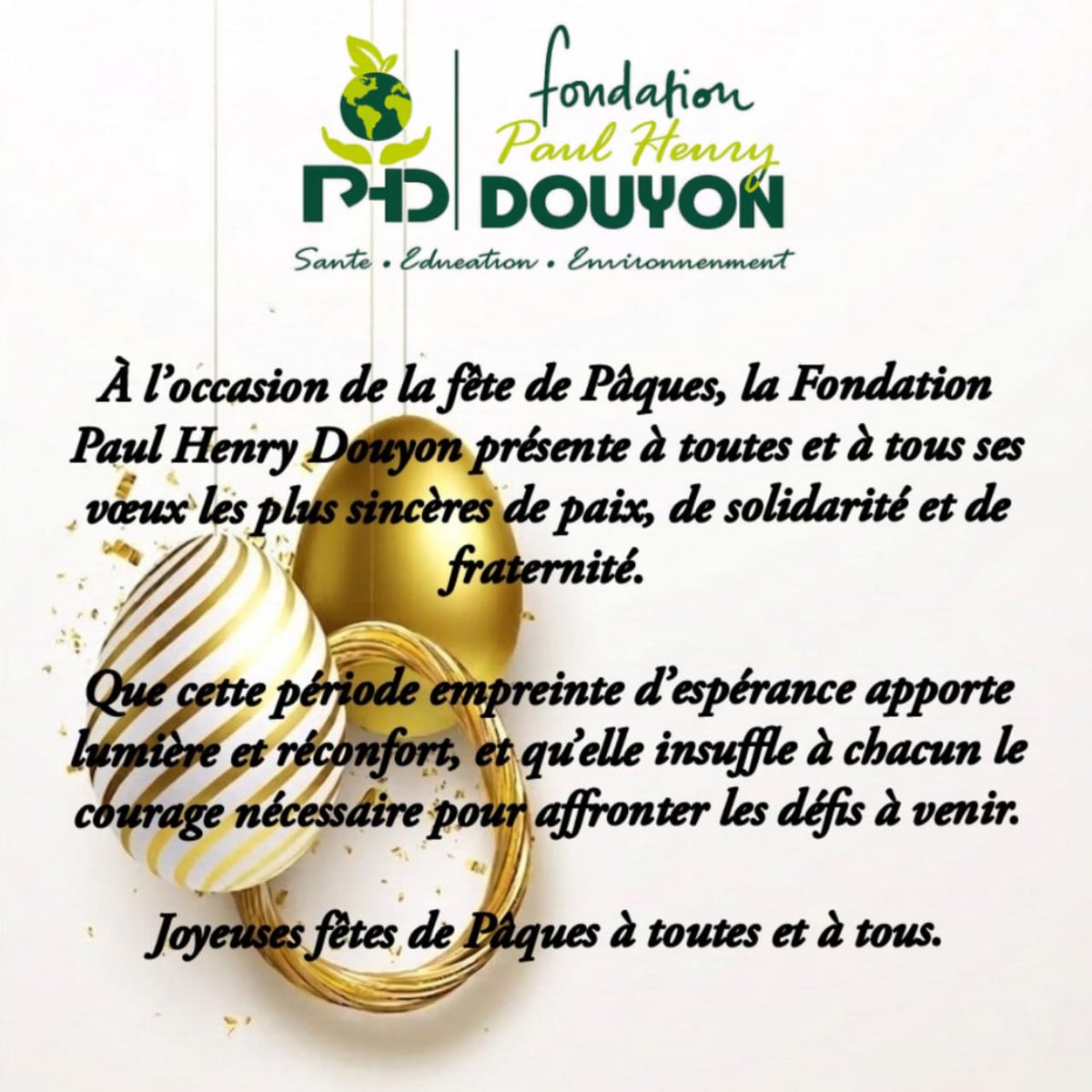 HenryDouyon's tweet photo. Joyeuses Pâques à toutes et à tous!! https://t.co/1xUpq68KVT