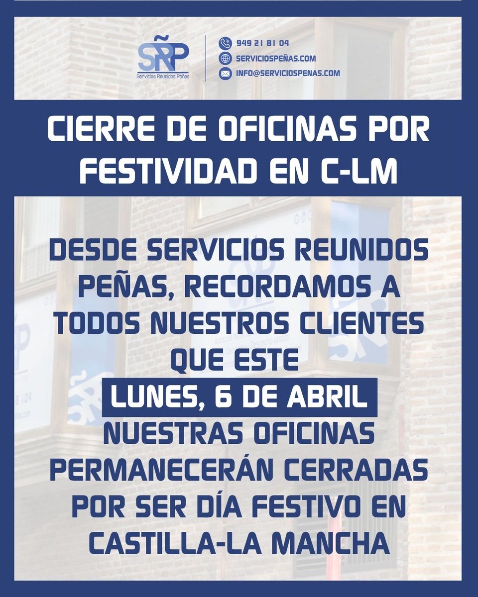 Servicios Reunidos Peñas tweet media