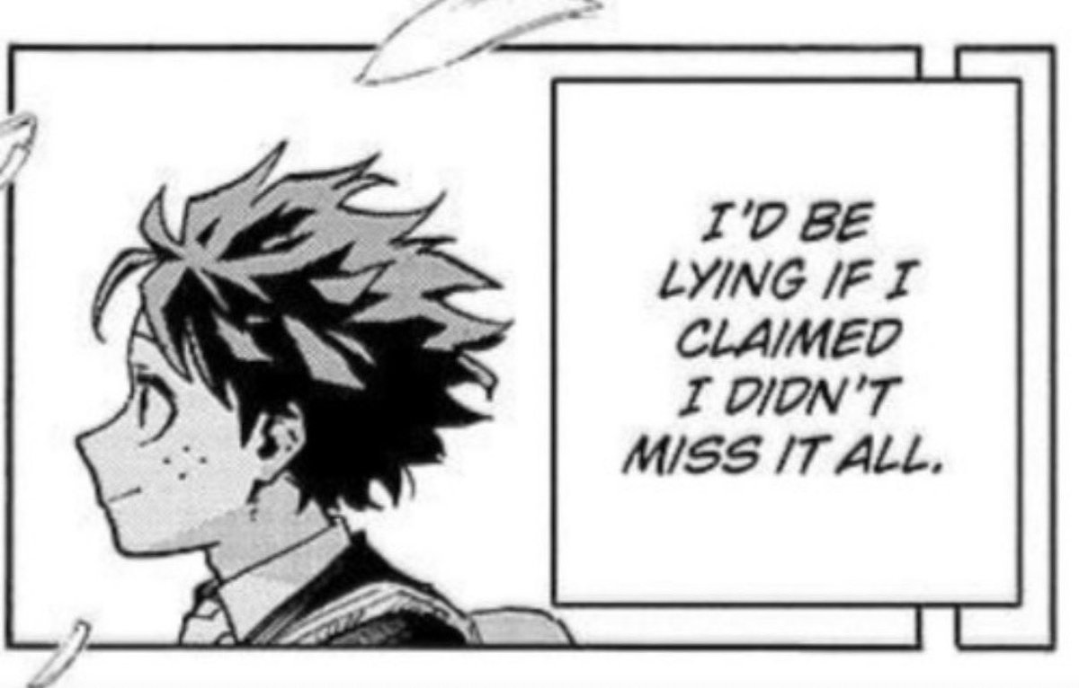 no bc this genuinely hurts my soul pls shhh izuku and get that dream back