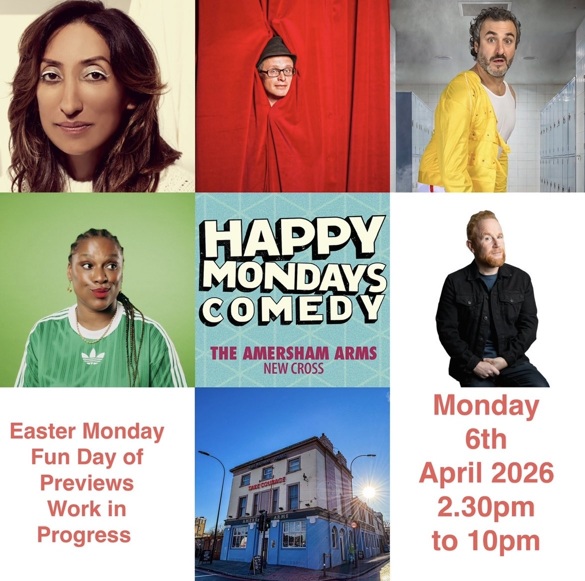 HMComedyV2's tweet photo. Fancy some Easter Monday live comedy?
*Happy Easter Mondays Comedy* *MONDAY 6th April 5 Brill WIP Shows from 2.30pm SHAZIA MIRZA , SIMON MUNNERY , PATRICK MONAHAN, RORY O'HANLON ,SAPPHIRE MCINTOSH

Book Tickets Here : https://t.co/Lwa2cYQUiu Pls RT https://t.co/2kHJ0e7HS9