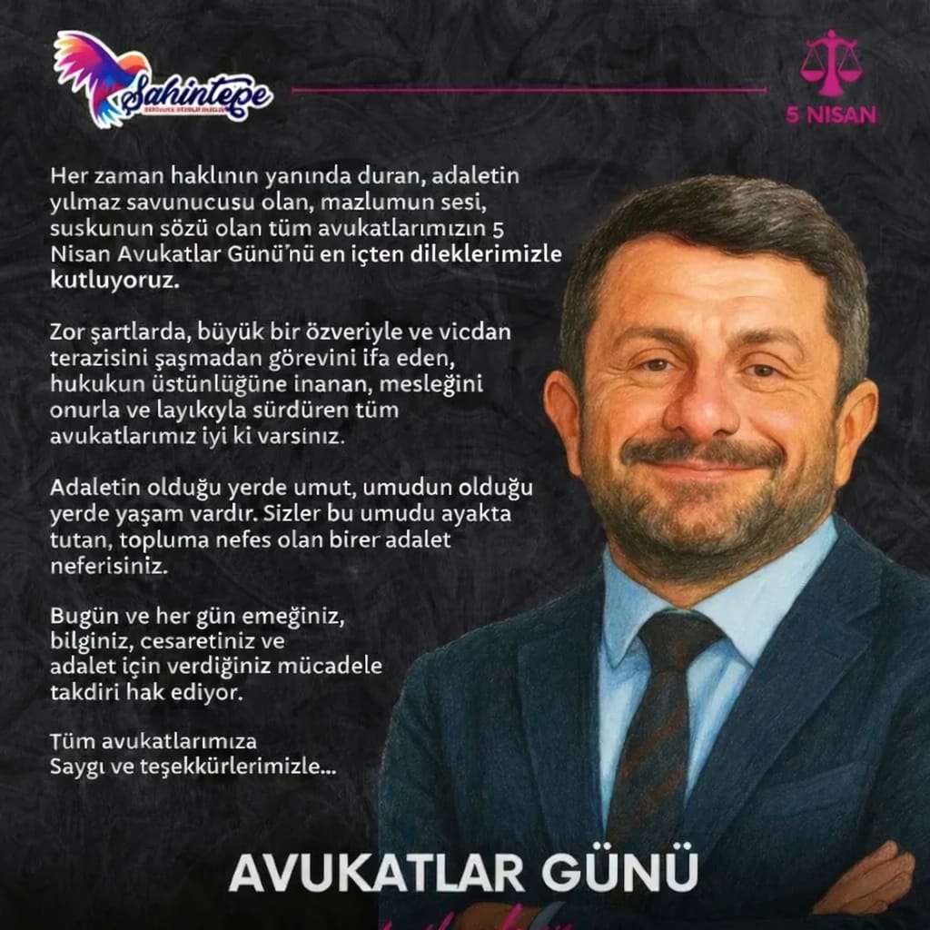 dirensahintepe's tweet photo. Her zaman haklının yanında duran, adaletin yılmaz savunucusu olan, mazlumun sesi, suskunun sözü olan tüm avukatlarımızın 5 Nisan Avukatlar Günü’nü en içten dileklerimizle kutluyoruz.
Zor şartlarda, büyük bir özveriyle ve vicdan terazisini şaşmadan görevini ifa eden, hukukun üstünlüğüne inanan, mesleğini onurla ve layıkıyla sürdüren tüm avukatlarımız iyi ki varsınız.
Adaletin olduğu yerde umut, umudun olduğu yerde yaşam vardır. Sizler bu umudu ayakta tutan, topluma nefes olan birer adalet neferisiniz.
Bugün ve her gün emeğiniz, bilginiz, cesaretiniz ve adalet için verdiğiniz mücadele takdiri hak ediyor.
Tüm avukatlarımıza
Saygı ve teşekkürlerimizle…