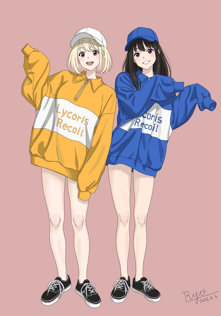 #イラスト 
#リコリス・リコイル 
#リコリコ     

ちさたき

完成＼(^o^)／

お付き合い頂いた皆様ありがとうございました！

本作はポップアップショップ風に描いてみました(*^^*)

二人の良い顔が描けたと思うので見てやって下さい

さて、次は...