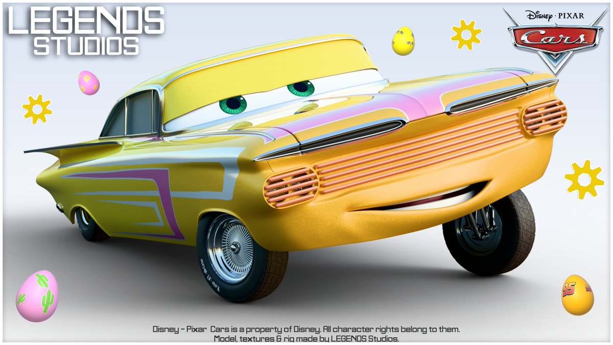 LegendsStudioss's tweet photo. Happy Easter Everyone! 🐇🥚

- Legends Studios

#Blender3d #blender #pixar #pixarCars https://t.co/jLz9JcKTg6