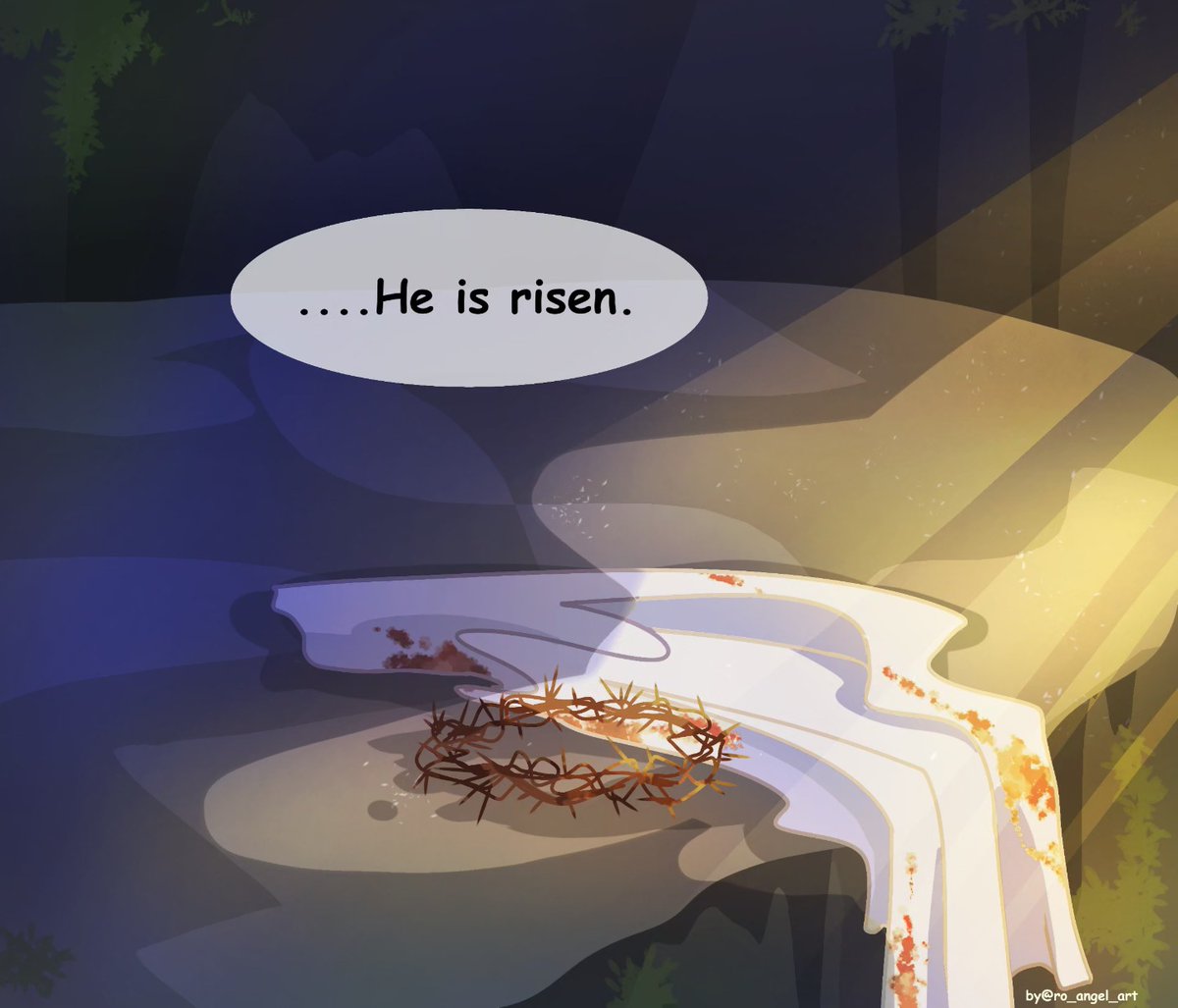 Happy Easter!!! The Lord has Risen!!!

(Art by ro_angel_art on Instagram)