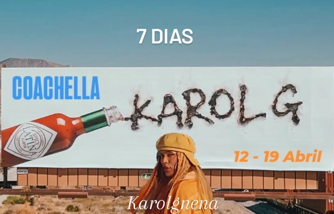 7 DIAS PARA #KAROLCHELLA EN COACHELLA 🩵🧡🏜