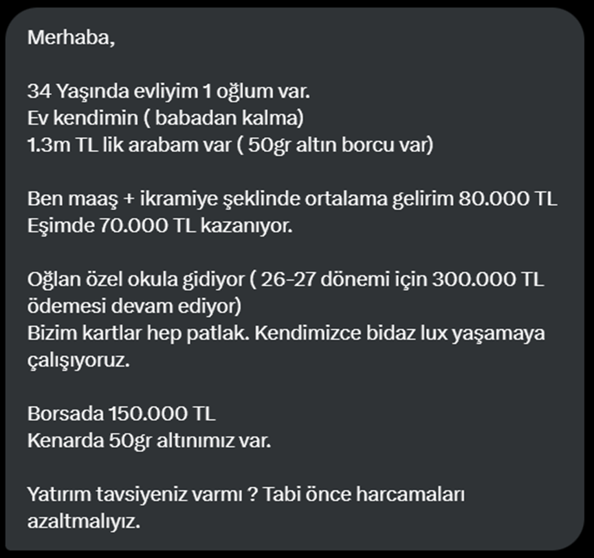 Yatırım Masası | Sorun, Takipçilerimiz Cevaplasın tweet media