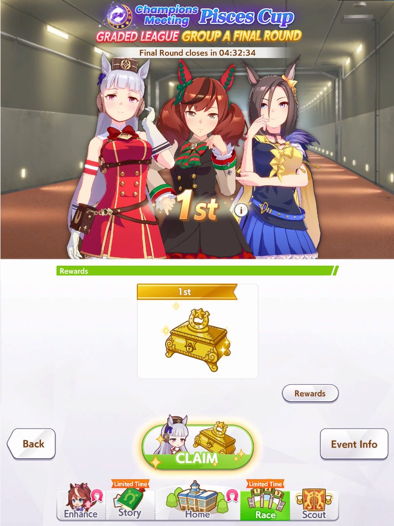 TheAltAki's tweet photo. After many struggles and battles Gold Ship finally did it and won as solo ace chamni

I am so greatful even tho it's just a game emotions are very real 🩵
Let's hope she will achive even more wins in a future!
See you all in next chamni https://t.co/mSXDbGqwbV