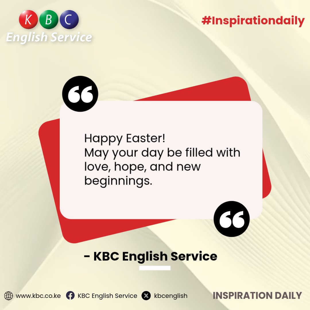 kbcenglish's tweet image. Happy Easter!
May your day be filled with love, hope, and new beginnings.
#InspirationDaily ^RN