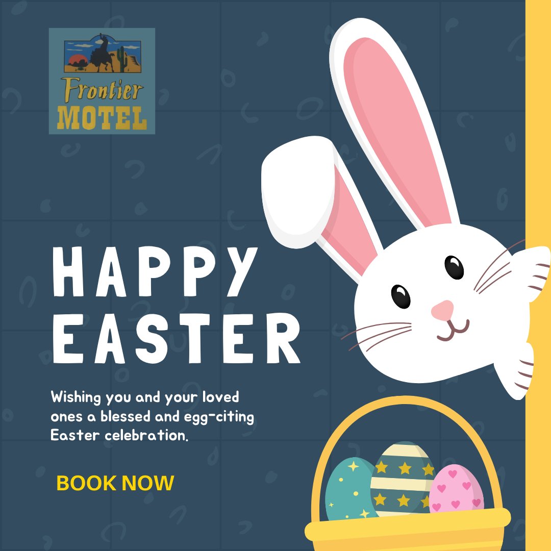 FrontierMotel's tweet photo. HAPPY EASTER 🐰🌸
Wishing you and your loved ones a blessed and egg-citing Easter celebration.
Enjoy comfort and convenience near the fun—stay with us!

BOOK NOW

#FrontierMotelAnaheim #HappyEaster #AnaheimCA #EasterGetaway https://t.co/lMDBAMqAzb