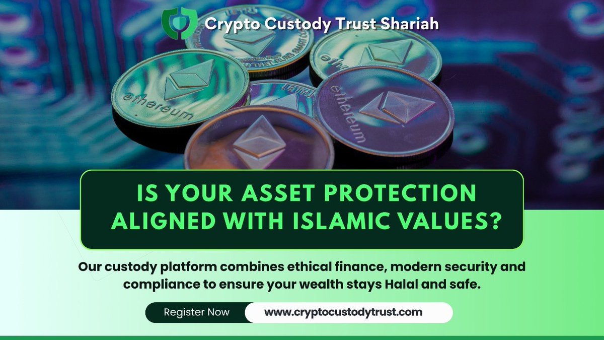 shariahcustody's tweet image. Is your asset protection aligned with Islamic values? 🌙🔐

Combine ethical finance with modern security to ensure your wealth stays Halal and safe. 🛡️✨ 

Secure your digital future today! 🔗
cryptocustodytrust.com

#halalcrypto #shariahfinance #cryptocustody #web3 #fintech