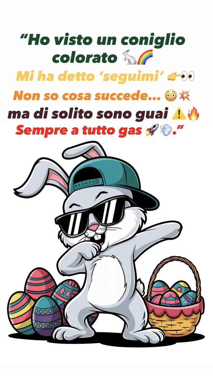 Buona Pasqua a tutti voi!🐣
#ConiglioColorato #SeguiilConiglio