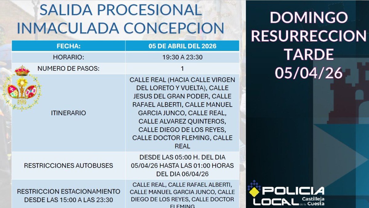 POLICIA LOCAL CASTILLEJA DE LA CUESTA tweet media