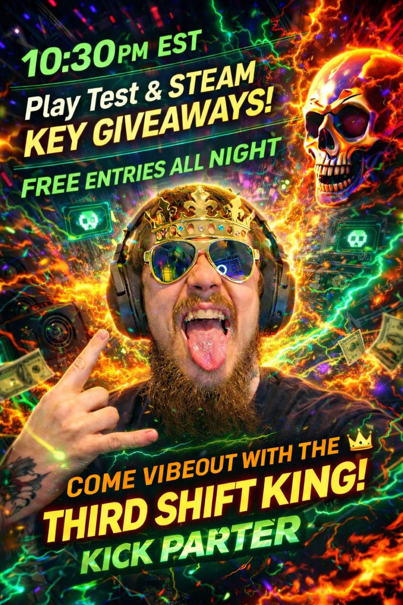 Xtreme_TK's tweet image. Happy Easter legends! We have an exclusive PLAYTEST tonight; we will be giving away a key for it, as well as multiple other steam keys FOR FREE! 

Just type ”Deez Nutz” in the chat and you’ll automatically be entered! 😂❤️

Kick.com/xtremetk

@kickcommunity 

#Streamer