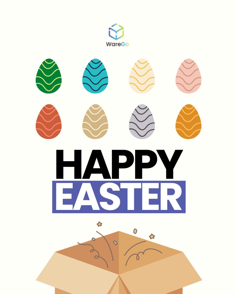 WareGoGlobal's tweet image. Lighthearted Eggs hidden. Inventory tracked. All good here. 🥚 

Wishing you a happy and relaxing Easter from the WareGo team! 

#HappyEaster #Easter #WareGo #WarehouseLife