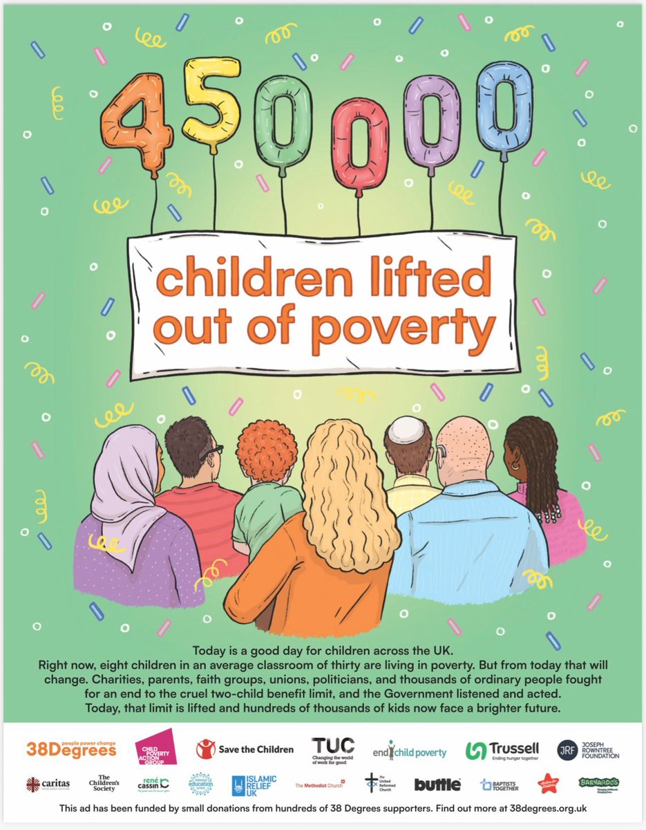 No child in Britain should have to grow up in poverty.

The TUC is proud to have campaigned with allies for the lifting of the cruel two-child benefit cap.