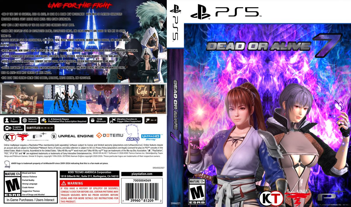 Man09Art's tweet image. Sup DOA Family. Made this special art piece of DOA7. Let me know what you guys think. Plz enjoy &amp;amp; remember..

"LIVE FOR THE FIGHT!"

This fan made artwork was made with IbisPaintX &amp;amp; Xnalara. All materials used for this are owned by their respective creators.

#DOA7 #DOA30th #FGC