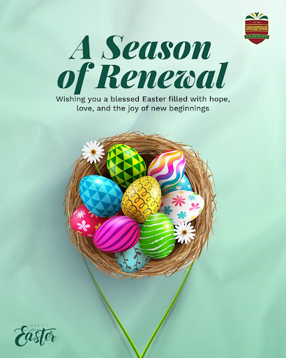 Happy Easter from all of us at Greensprings. 

Wishing you a season filled with joy, renewal and beautiful new beginnings.