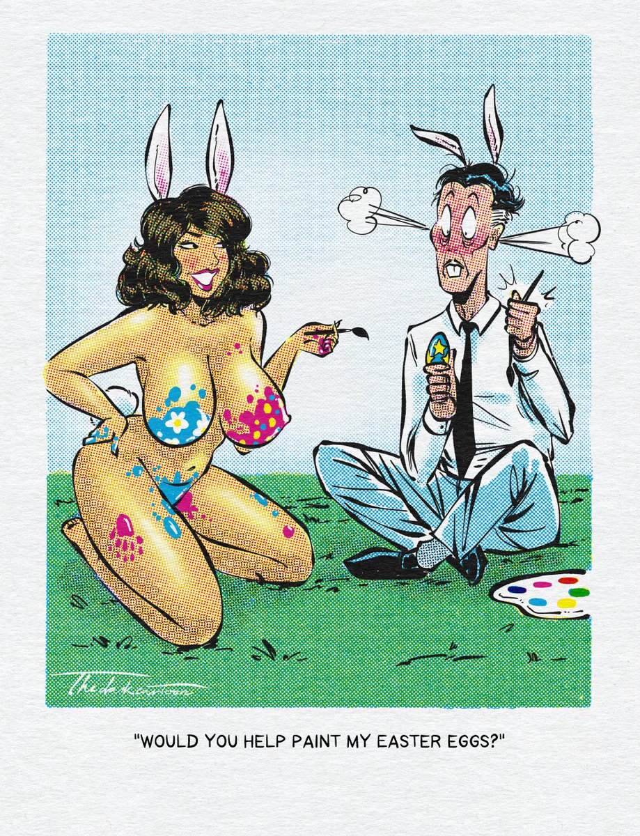 thedarkcartoon's tweet photo. HAPPY EASTER EVERYONE https://t.co/36yOWOT56o