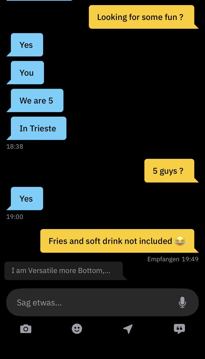 I thought he was asking to go dinner