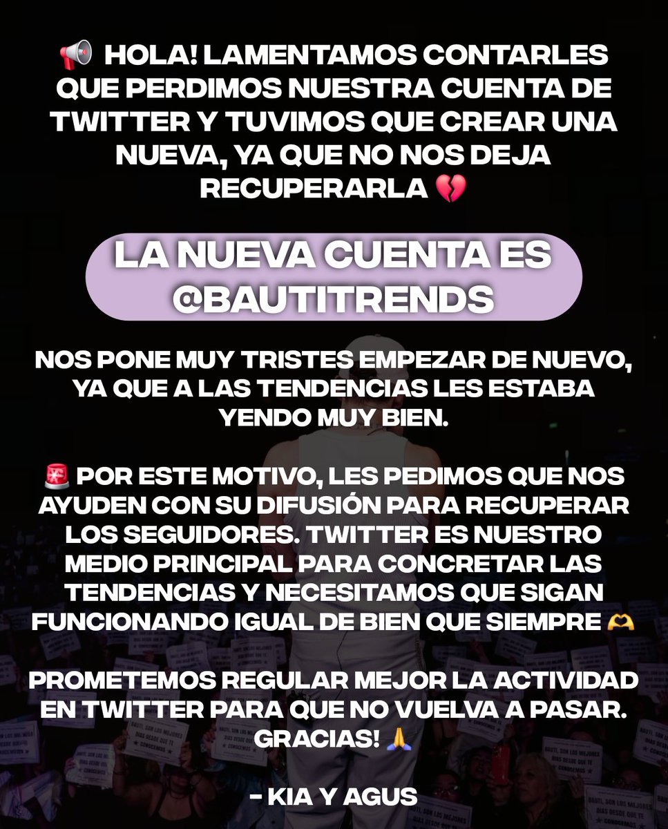trendsbautista_'s tweet photo. 📢 | Esta es la nueva cuenta de Trends Bautista, les agradeceriamos su difusión y que nos sigan para futuras tendencias ❤️‍🔥 https://t.co/9sDo1ncqg2