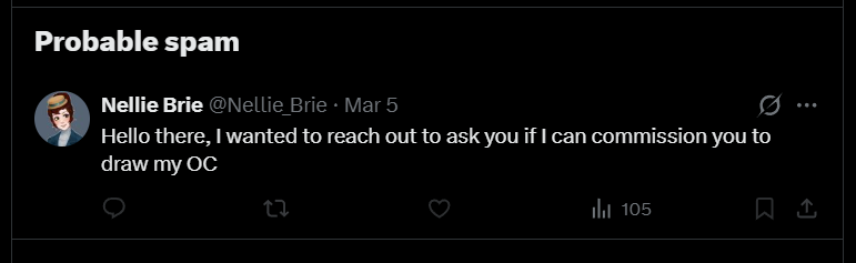 Vvrisczu480's tweet photo. @dhalxyfbJ Please do not accept comission from this guy. They're a known scammer, and they comment the same thing under every artist, then try and scam them. Please be careful! https://t.co/c04yzCybbH