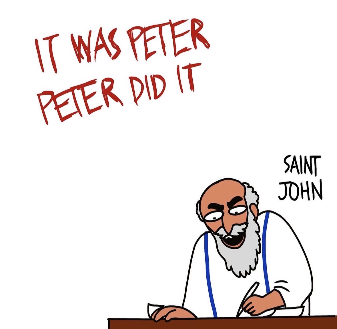 Peter and John really had a special kind of friendship 😂