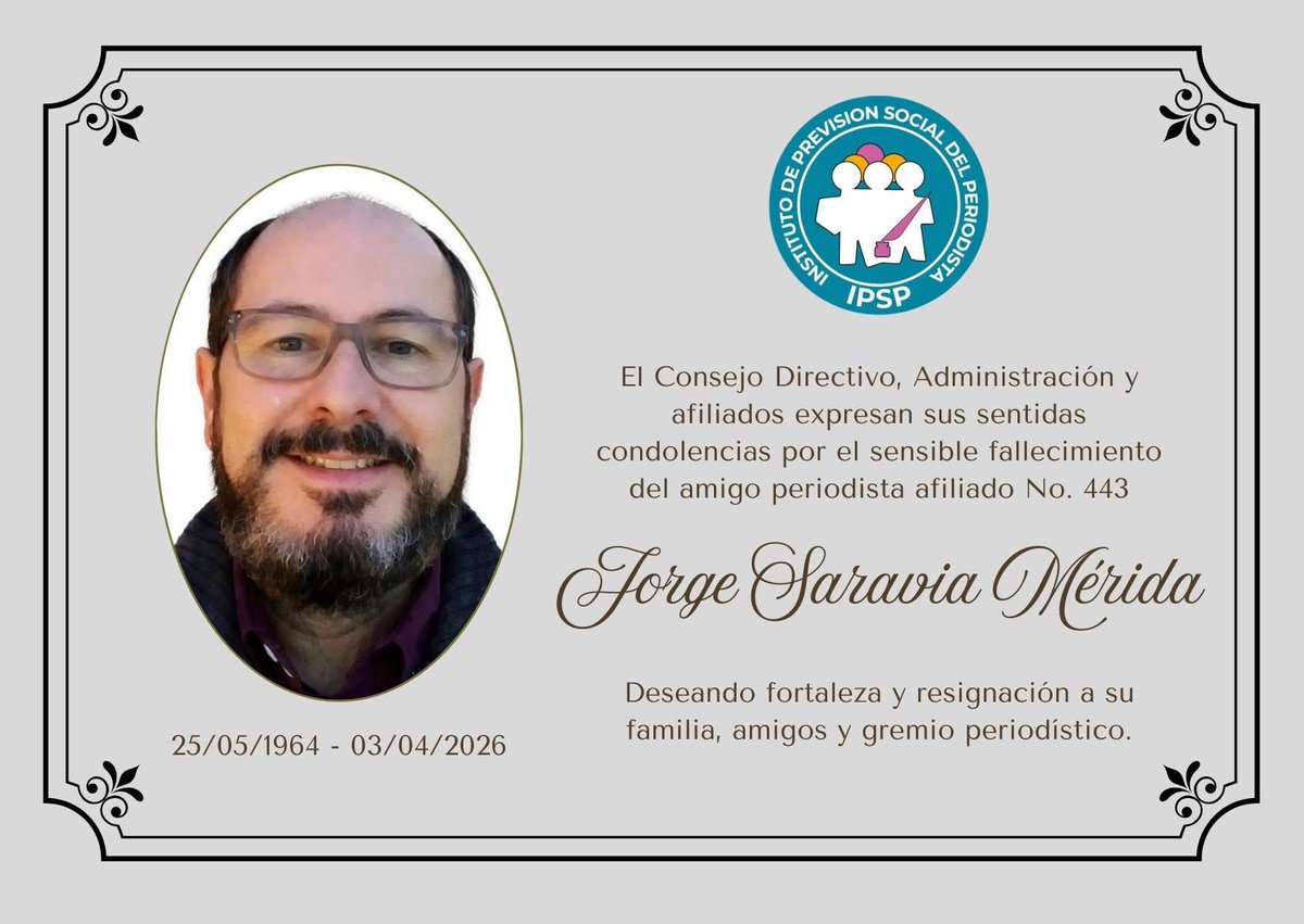 chuzalfonso's tweet photo. Que en paz descanse el amigo y colega Jorge Saravia. 📸 https://t.co/Md0XDYDDJ9