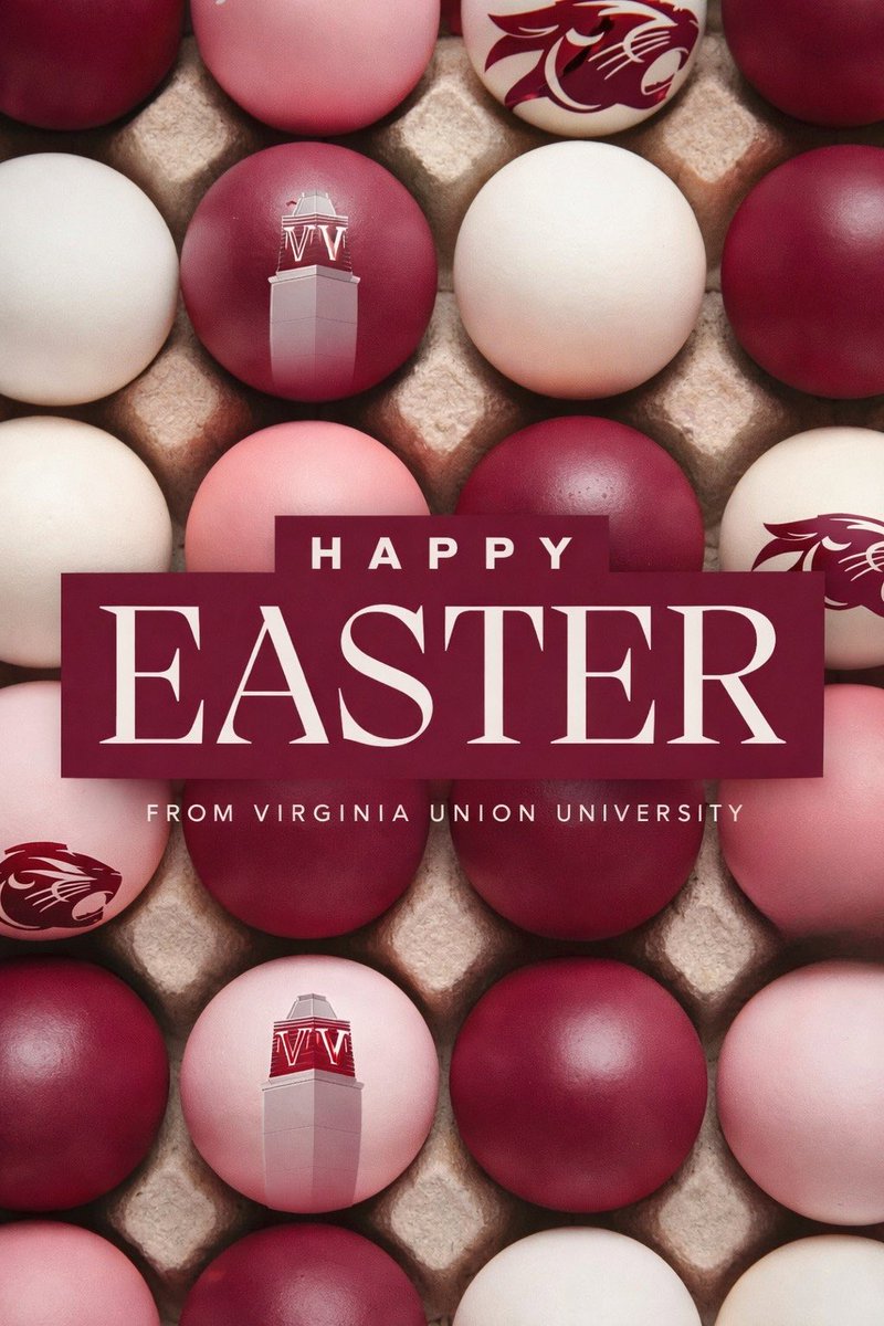 VAUnion1865's tweet photo. Happy Easter from Virginia Union University 🤍

To a season of resurrection, renewal, and unwavering faith.
#VUU https://t.co/hE9OSr1sW2