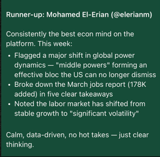 Mohamed A. El-Erian tweet media