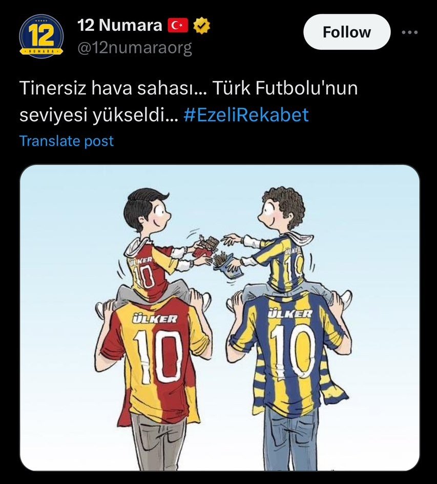 1903mardin's tweet image. galatasaray'ı sevmem çünkü İNSANIM

fenerbahçe'yi sevmem çünkü İNSANIM

#FBvBJK #FAA #AAG