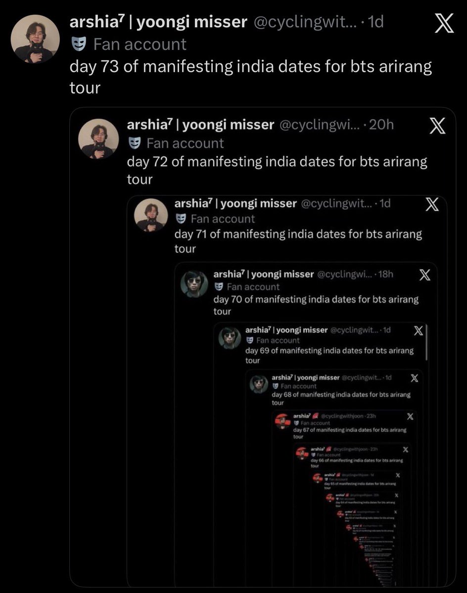 arshia⁷ | yoongi misser tweet media