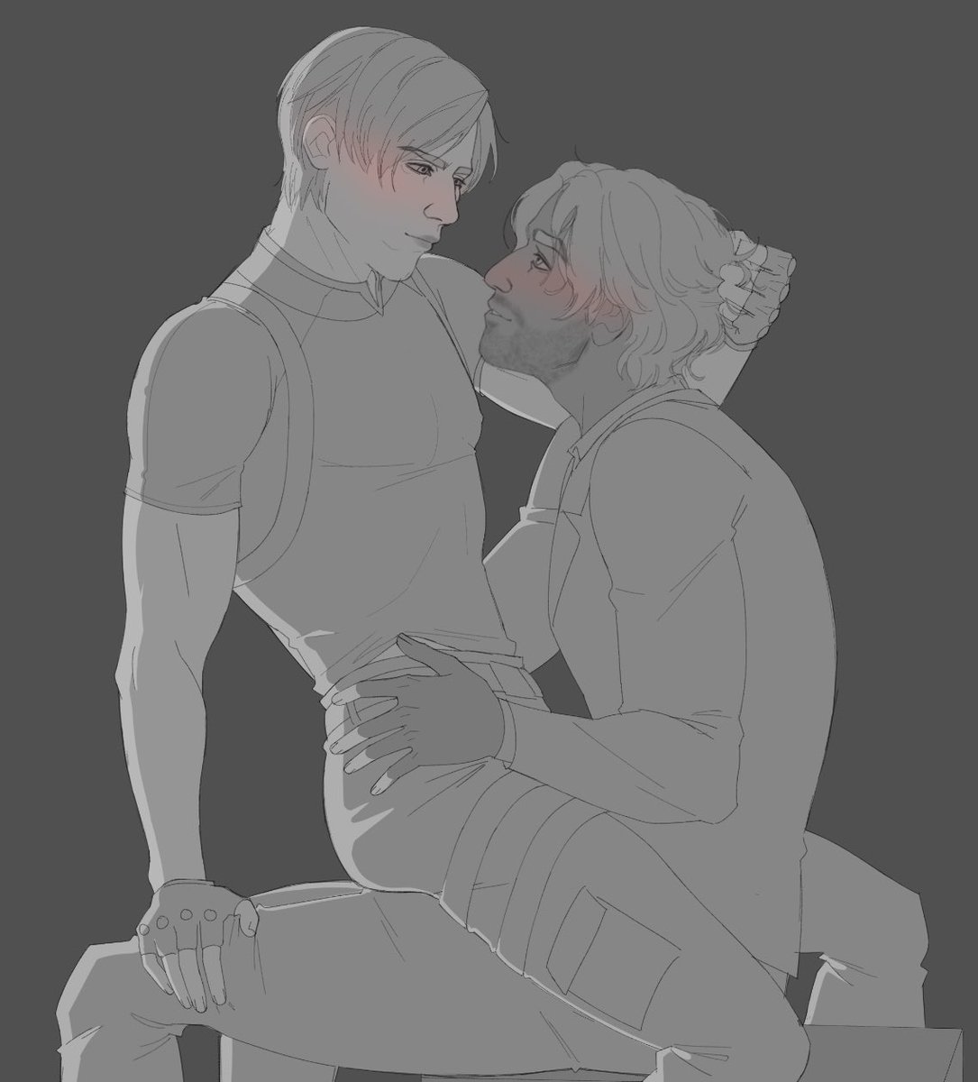 A lil bit of a closeup of this, i have so much art I wanna post omg. RE has me in a chokehold 
-
#serennedy