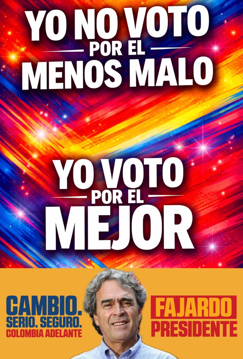 <a href="/manuel_rodb/">Manuel Rodríguez Becerra.</a> <a href="/jcamy1990/">Juan Camilo hernandez villa</a> <a href="/sergio_fajardo/">Sergio Fajardo</a> Señor, si querer un mejor país, lejos de la corrupción de los extremos, es vivir en un mundo de ilusiones, pues si, estamos en ese mundo!

Seguir votando por los extremos no es “pragmatismo” como lo quieren hacer vender, eso se llama COMPLICIDAD!
Eso es aceptar que la corrupción