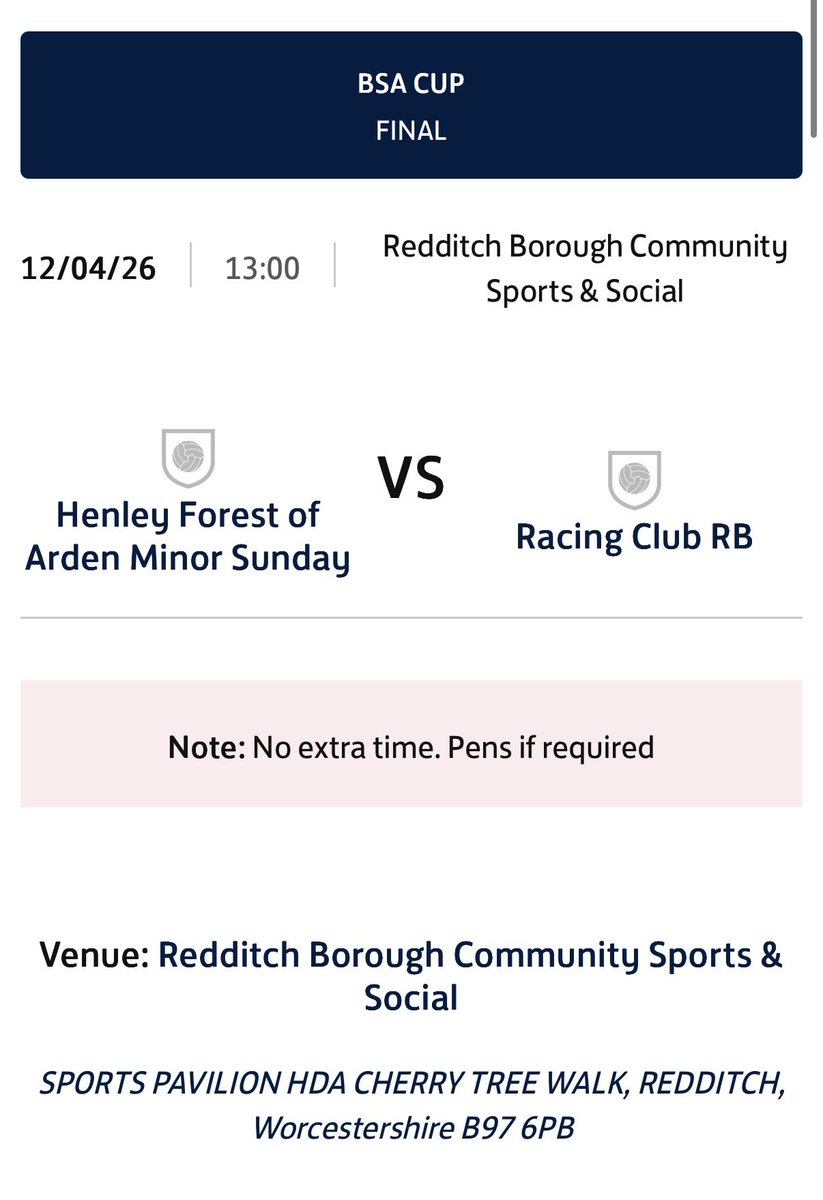 Redditch & SW League tweet media