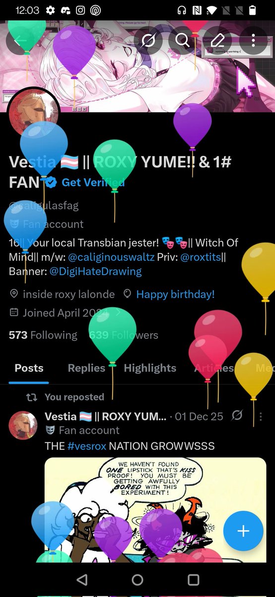 Vestia 🏳️‍⚧️ || ROXY YUME!! & 1# FAN tweet media