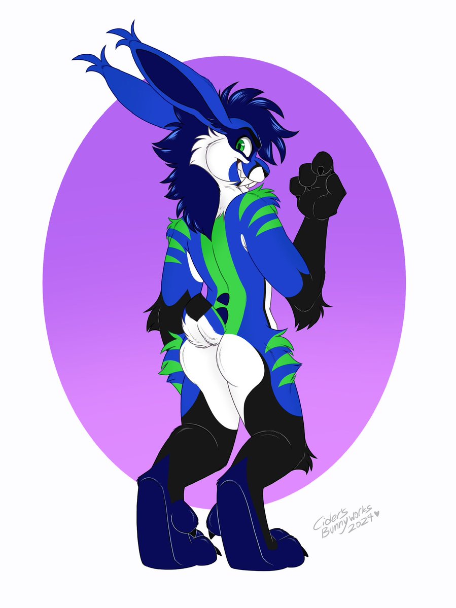 Ah yes, bunny day. Guess im handing out eggs looking like this?!

🎨- <a href="/CiderBunArt/">🐰💙CIDER➡️BSKY💙🐰</a>