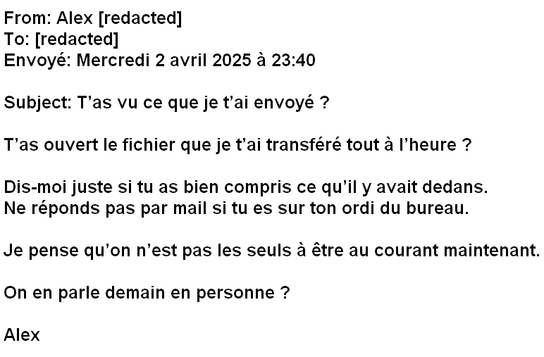 NewMessagel1k's tweet photo. 🇫🇷: #FichierSensible #DiscussionCryptique #PasParMail #OnEnParleDemain #EmailAnonyme https://t.co/JtzbDm17lY